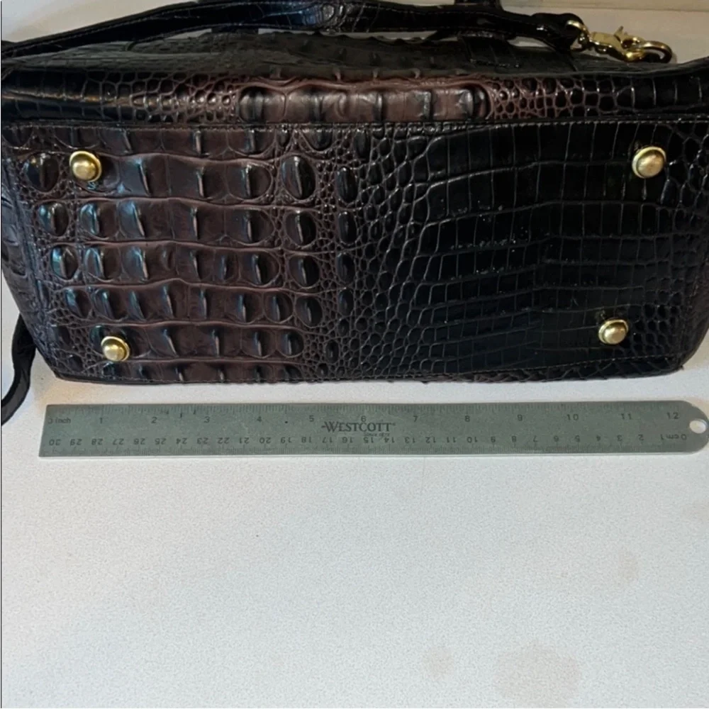 Brahmin Crocodile-Embossed Handbag